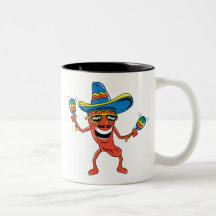 Mexicansk Chilipeppar Kaffe Muggar