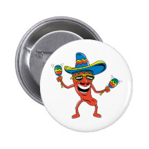 Mexicansk Chilipeppar Knappar Med Nål
