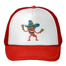 Mexicansk Chilipeppar Mesh Kepsar