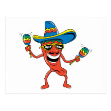 Mexicansk Chilipeppar Vykort