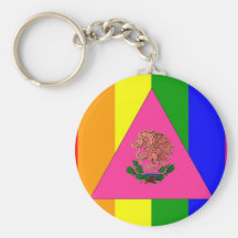 Mexicansk gay prideflagga nyckel ringar