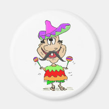 MEXICANSK GRABBMAGNET FÖR ROLIG SOMBRERO KYLSKÅPSNAGNET