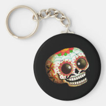 Mexicansk sockerskalle nyckelringar