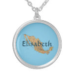 Mexico karta + Känt halsband