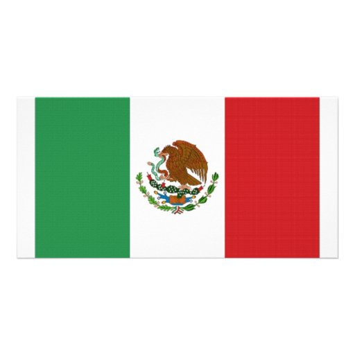 Mexico medborgareflagga fotokort mall