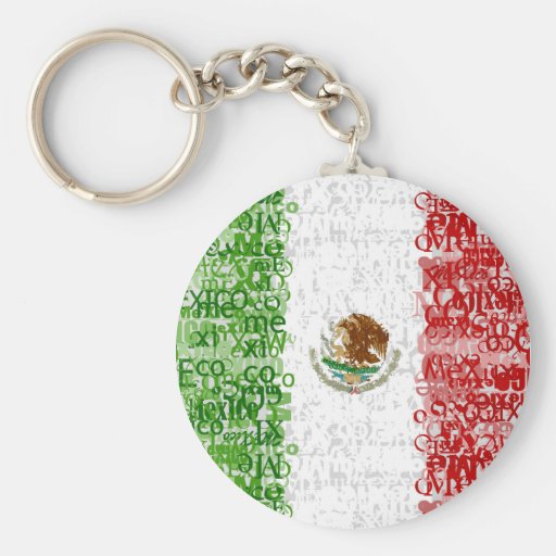 Mexico text- Keychain Nyckel Ringar