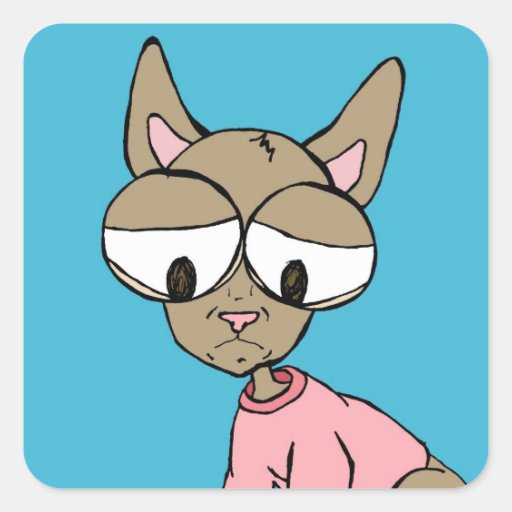 mia chihuahuaen fyrkantigt klistermärke