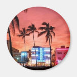 MIAMI BEACH FLORIDA MAGNET FÖR KYLSKÅP