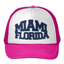 Miami Florida Trucker Keps