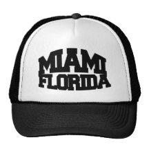 Miami Florida Trucker Keps