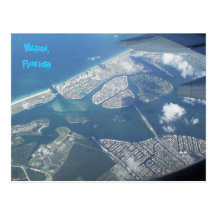 Miami Luftaufnahme Postkarte