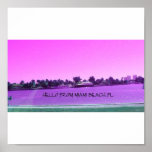 Miami rosor affischer