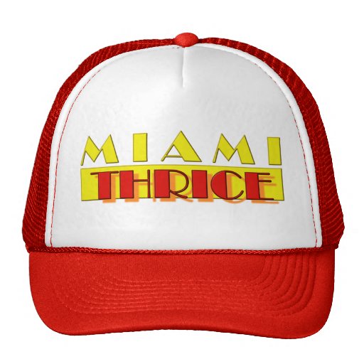 Miami tre gånger hatt trucker keps