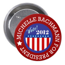 Michelle Bachmann för president 2012 knäppas stift Knappar Med Nål