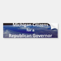 Michigan medborgare för en republikansk regulator bildekal