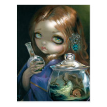 "Microcosm:  Sea Monsters" Postcard vykort