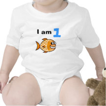 Mig förmiddag 1 åriga today (den orange fisken för tee shirt