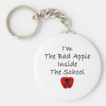 Mig förmiddag den dåligaApple insidan skola Nyckelringar