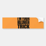 Mig förmiddag ditt Halloween trick Bildekal