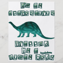 Mig förmiddag en Apatosaurus Personliga Flygblad