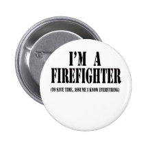 Mig förmiddag en brandmansvart pins