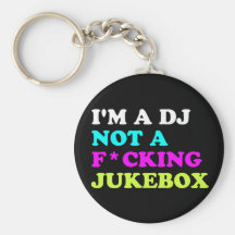 Mig förmiddag en DJ inte en jukebox Nyckelringar