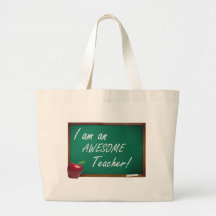 mig förmiddag en enorm lärare tote bag