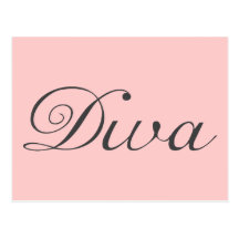 Mig förmiddag en riktig diva vykort