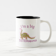 Mig förmiddag en stor sistersaurus kaffe kopp