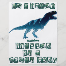 Mig förmiddag en T-Rex Flygblad Designs