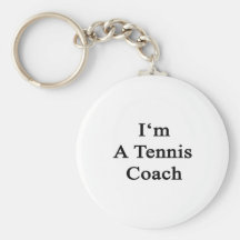 Mig förmiddag en tennislagledare nyckelring