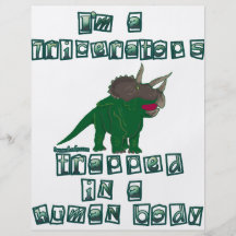 Mig förmiddag en Triceratops Flyg Blad