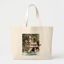 Mig förmiddag en werewolflover. tote bags