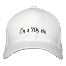 Mig förmiddag ett 70-talungelock broderade kepsar
