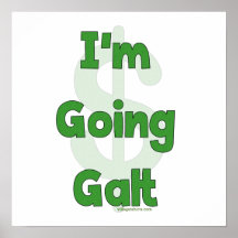 Mig förmiddag gående Galt Posters