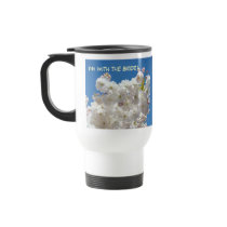 Mig förmiddag med bruden! Kaffe rånar blå himmelbl