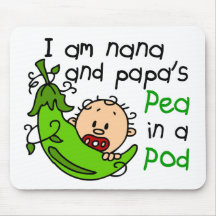 Mig förmiddag Nana och pappa ärta i en pod Mus Matta