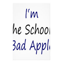 Mig förmiddag skolans dåliga Apple Brevpapper