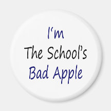 Mig förmiddag skolans dåliga Apple Magneter