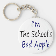 Mig förmiddag skolans dåliga Apple Nyckelring