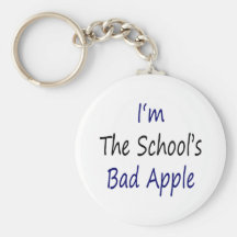 Mig förmiddag skolans dåliga Apple Nyckelringar