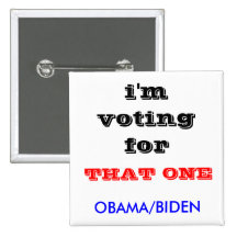 mig förmiddag som röstar för, OBAMA/BIDEN, DEN Pins