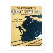 Mig förmiddag som tillbaka går till Chattanooga Te Vykort