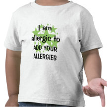 Mig förmiddagen som är allergisk till - skräddarsy tee shirt
