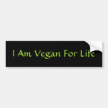 Mig förmiddagVegan för liv. Grönt. Slogan. Anpassn Bildekal