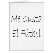 Mig Gusta El Futbol Hälsningskort