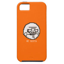 Mig Gusta PIXELkonst Meme (orangen) iPhone 5 Fodral