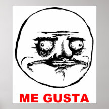 Mig Gusta (text) Affischer