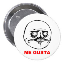 Mig Gusta ursinneansikte Meme Knappar