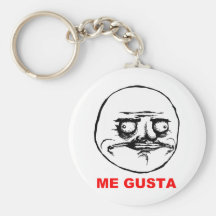 Mig Gusta ursinneansikte Meme Nyckelring